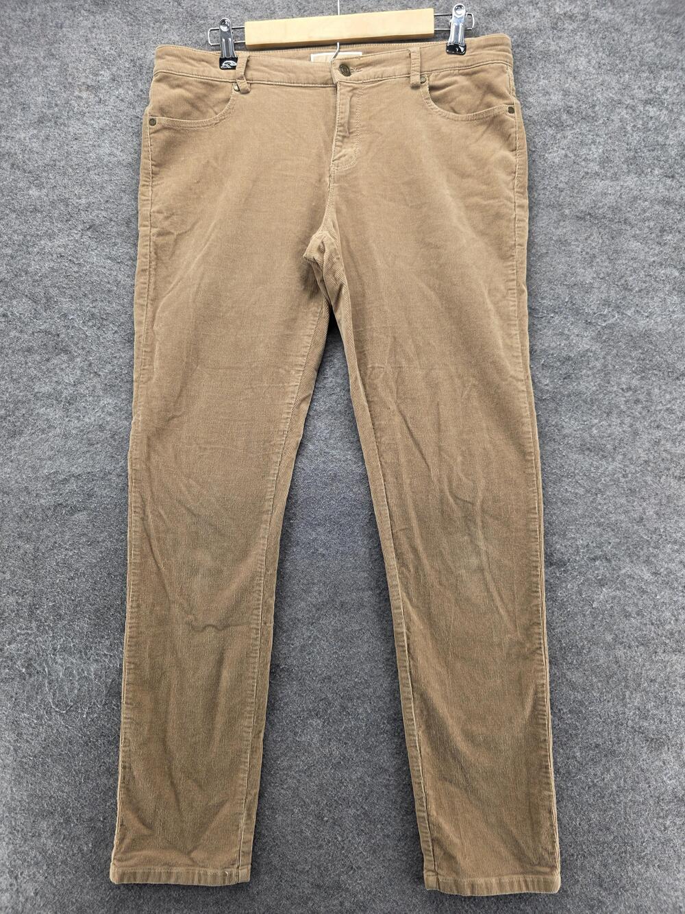MICHAEL Michael Kors Pants Womens 8 Beige Corduroy Khakis Straight Stretch